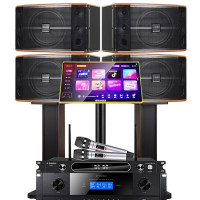 山水(SANSUI)FK-101 家用电视客厅音响套装 大音箱 四只FK101(10吋音箱+功放+话筒+3T点歌机)