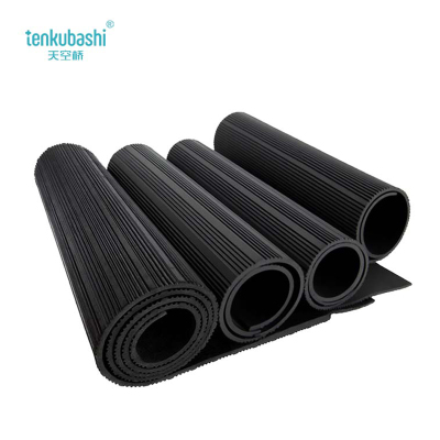 天空桥 绝缘胶皮 黑色条纹10mm*1米*10米 35kv 卷