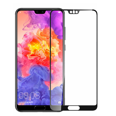 适用华为(HUAWEI)P20 Pro钢化膜 全屏覆盖手机玻璃保护贴膜 手机膜 华为p20 pro全屏膜 黑色