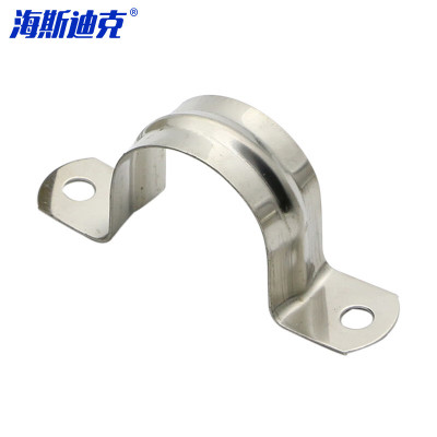海斯迪克 HKZ-121 304不锈钢管卡 骑马卡管夹 固定卡 U型卡子水管卡 Φ50[100个]