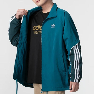 adidas/阿迪达斯男 新款经典条纹百搭夹克外套JE3492 C