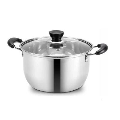 奶锅16182022CM加厚不锈钢奶锅小蒸锅迷你汤锅牛奶煮面锅婴儿辅食20cm双柄加厚