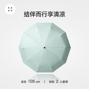 全自动 钢骨玻纤加厚黑胶伞布 配色橡胶漆手柄YF-Z2021007晴雨两用伞