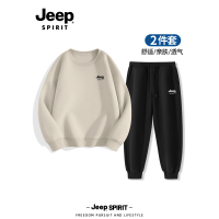 Jeep吉普运动套装男2025新款春秋季休闲卫衣卫裤两件套男装一整套