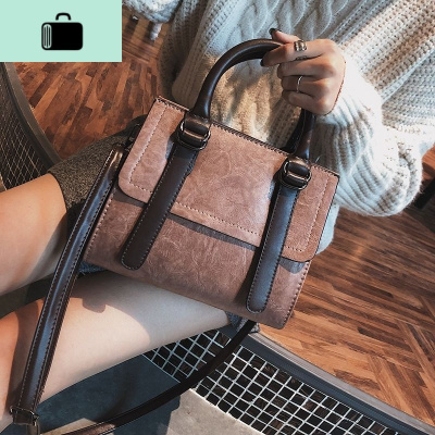 包包女2020秋季新款时尚女包韩版简约百搭手提包复古包单肩斜挎包NEW LAKE