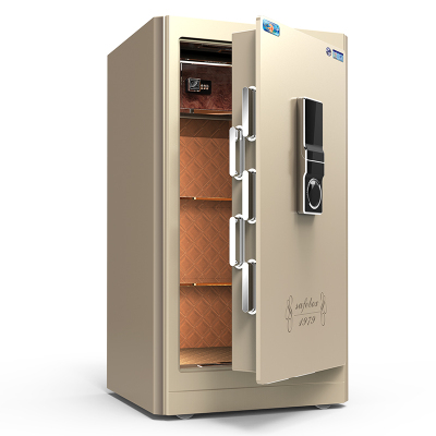 中国虎牌保险柜家用小型指纹密码3C认证45cm60cm70cm隐形保险箱家用办公床头全钢入墙防盗新款