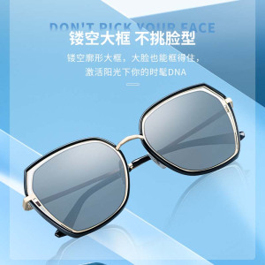 海俪恩 偏光太阳镜女新品墨镜大脸显瘦网红专用驾驶镜6621