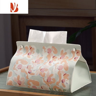 三维工匠万物可爱 纸巾盒棉麻客厅家用车用卫生间餐巾纸盒抽纸盒抽纸套 款式(1)[普通材料]1