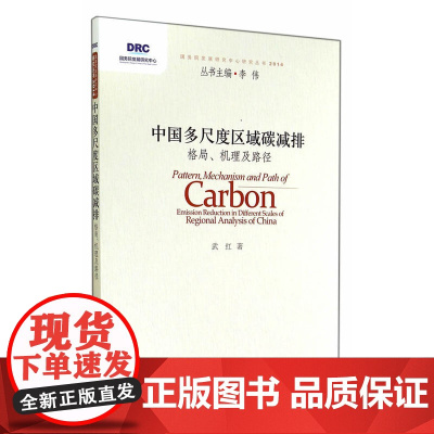 中国多尺度区域碳减排:格局、机理及路径 武红 中国发展出版社 正版书籍
