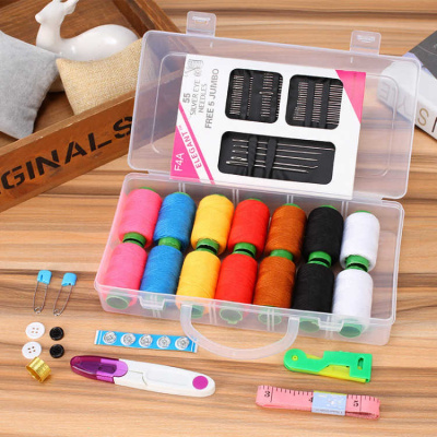 针线盒46件套大号家用针线盒套装家用缝纫机便携式针线缝补包豪华款85件套装