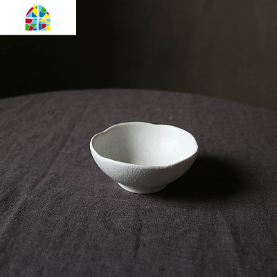封后W1962白色粗陶质感手捏不规则黑点中式家用餐具碗盘鱼盘饭碗套装 FENG 粗白椭圆深盘25*20.5*3.5cm-