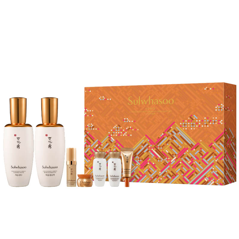 雪花秀(sulwhasoo)人参套装滋盈水乳套装护肤套盒 六件套七件套 平衡