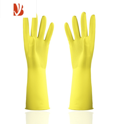 三维工匠牛筋胶手套橡胶耐磨防水乳胶加厚胶皮家务耐用劳保清洁厨房洗碗女