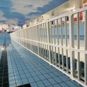 Quntai游泳池深水区增高垫层垫高板全新原料UPVC材质安全护栏/平方