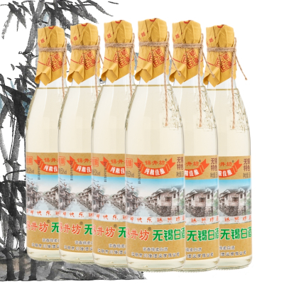 六瓶 锡井坊无锡白酒纯粮佳酿浓香棉柔真纯粮酒53度