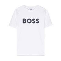 HUGO BOSS圆领短袖直下摆男孩T恤童装夏天透气舒适小男孩服装