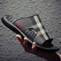 夏季布面沙滩鞋男青中年潮流防滑软底男土不臭脚透气网布运动凉鞋