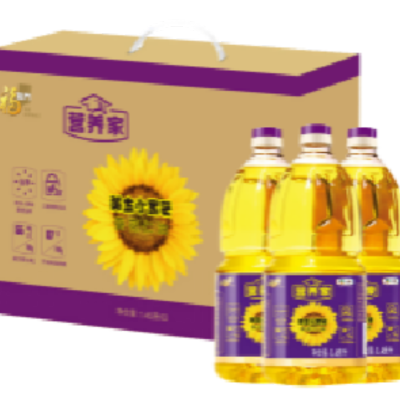 中粮福临门 唯粹金典小黑葵葵花仁油1.45*3瓶礼盒