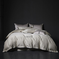 吉祥三宝家纺高精密提花天丝棉四件套轻奢床品高级感丝滑床单被套