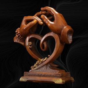 家柏饰(CORATED)执子之手与子偕老摆件结婚实用闺蜜送老婆老公周年纪念日礼品