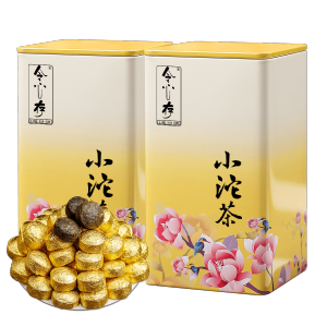 源御露普洱小沱茶浓香普洱茶糯米香云南勐海小沱茶礼罐装配礼袋茶叶500g 500g