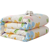 安居先森高支高密纯棉印花被面新疆棉纯棉花被5斤200*230cm樱花(条)