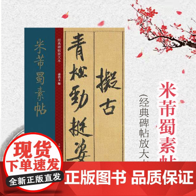 米芾蜀素帖 经典碑帖放大本 中国十大行书之一 行书字帖 篆刻碑帖 书法字帖 上海人民美术出版社