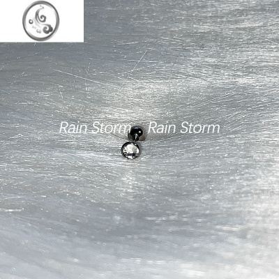 JiMiRain Storm甜美少女彩色耳骨钉迷你圆钻钛钢螺丝耳钉仙甜气质耳饰