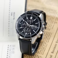 卡西欧旗舰店手表男 正品Edifice限量商务休闲黑暗之心蓝宝石镜面皮/钢带日韩石英表 男 男士表EFS-S510