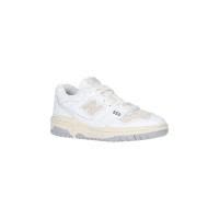 新百伦(New Balance)男款白色皮革拼接运动跑鞋休闲潮牌圆头系带