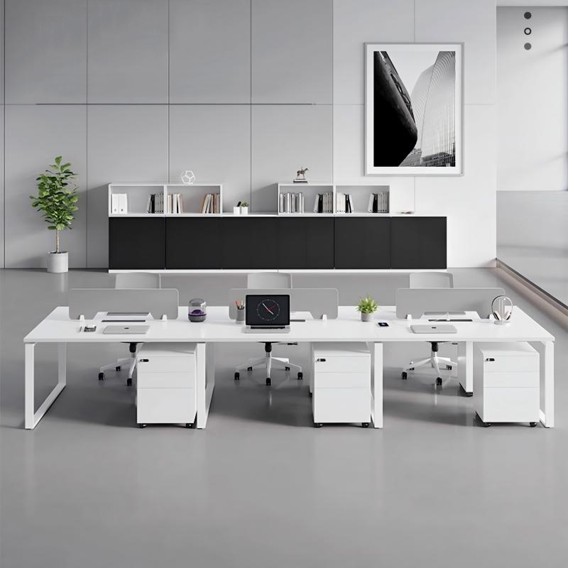 易企采 六人位不含柜椅 360*120CM 职员工位电脑办公桌 单位:张