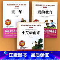 全3册-6年级上册 童年+爱的教育+小英雄雨来 [正版]小学生语文课外阅读的书籍全套二三四五六年级上册下册稻草人安徒生格
