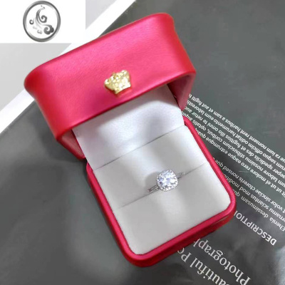 JiMi结婚钻戒仿真一对男女戒假戒指婚戒活口婚礼仪式用情侣对戒道具M