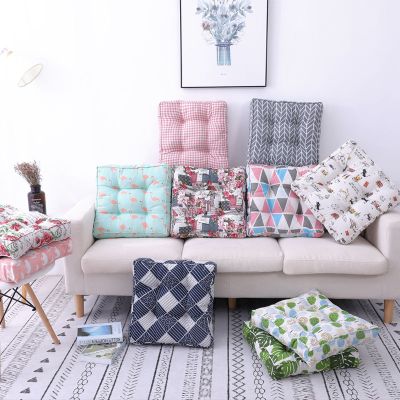 SleepyBear加厚棉麻坐垫椅子椅垫办公室电脑地板学生座垫餐椅垫榻榻米