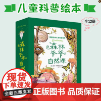 森林爷爷自然课 全12册 7-14岁儿童科普百科绘本自然教育读物美育观察力专注力创造性游戏涂色认知实中国植物很高兴认识你