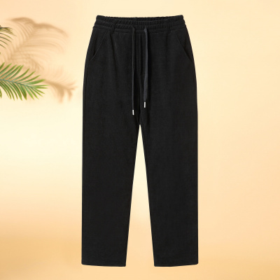 年女装新款保暖裤子妈妈裤女士休闲冬装长裤中老年女裤加绒厚