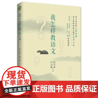 我怎样教语文 叶圣陶 上课 备课 教学艺术 手段 教育家语文教学心得 教育类图书 班级管理用书小学教师教育书籍 语文