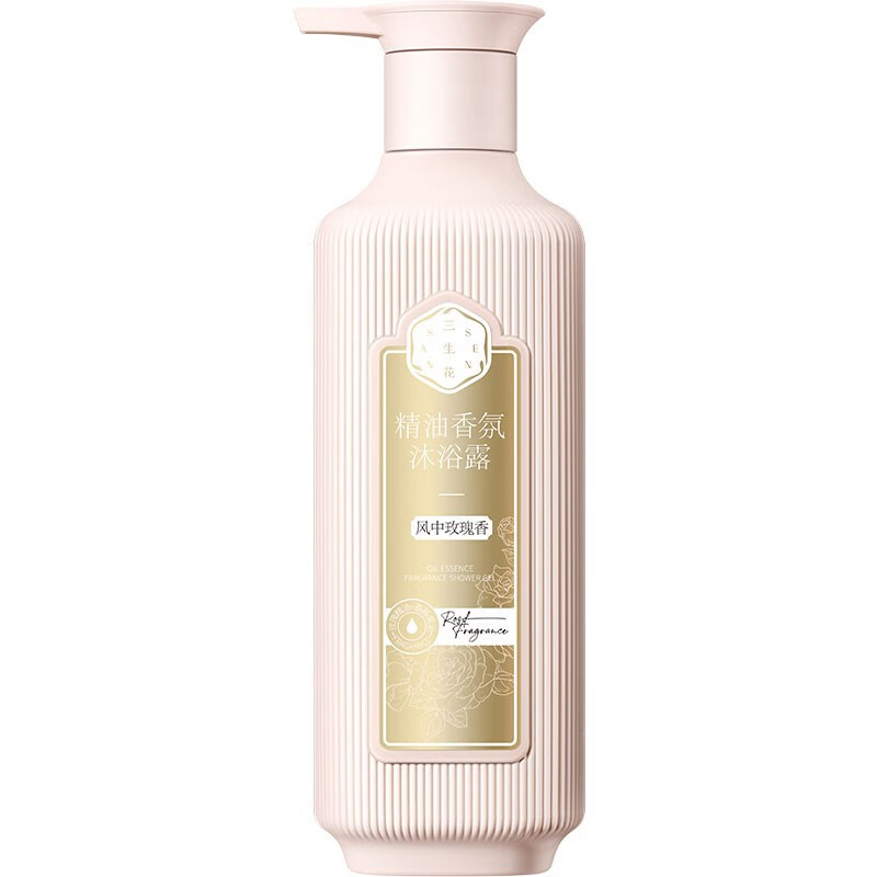 三生花精油香氛护肤沐浴露(风中玫瑰香)500ml SSH-0015