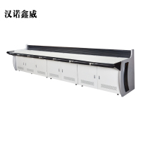 汉诺鑫威钢制简约办公桌多人操作台4250*900mm