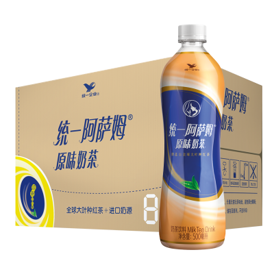 统一阿萨姆奶茶500ml*15瓶装整箱发红茶原味下午茶饮料饮品