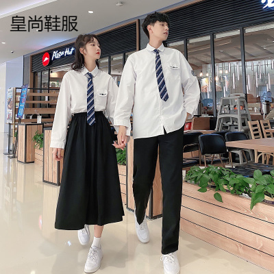 jk制服高中生学生班服套装英伦学院风春秋DK衬衫裙子毕业校服套装