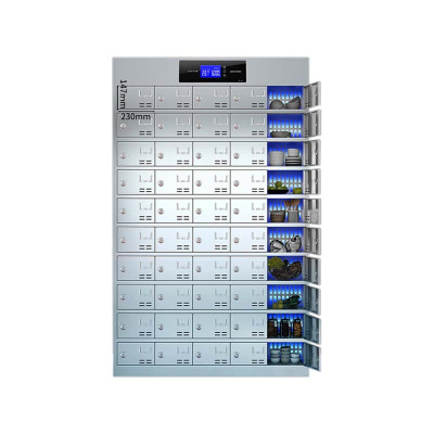 湘渭不锈钢员工食堂消毒餐厅紫外线高温餐盘餐具柜多格饭盒储物柜50门碗柜 紫外线消毒+高温热风循环