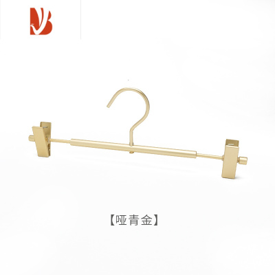 三维工匠家用晾晒带夹子裤夹裙子裤子架子衣架铝合金裤挂衣柜强力防滑