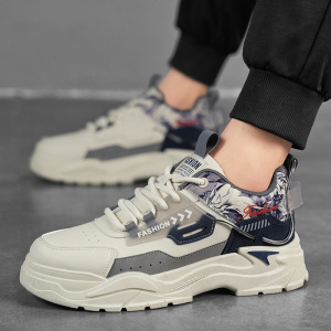 男鞋四季新款休闲鞋时尚男士系带运动鞋韩版个生潮鞋