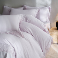 超柔云端睡感120s天丝棉四件套舒适软糯高级感马卡龙色床笠被套床