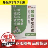 暑假专项训练 5升6 数学 张秋雨 编 小学教辅文教 正版图书籍 河南大学出版社