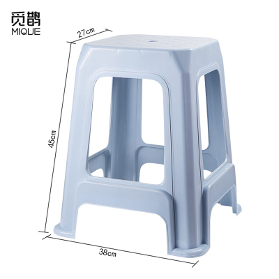 觅鹊塑料凳蓝色加厚款高45cm/个