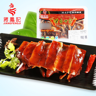 中华特色馆-江苏馆蒋凤记保鲜装-酱香猪耳熟食猪耳朵肉卤味凉菜特色下酒菜即食凉菜休闲小吃零食锁鲜装200g