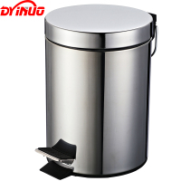 DYINUO 不锈钢垃圾桶脚踏垃圾桶(0934)8L 1个