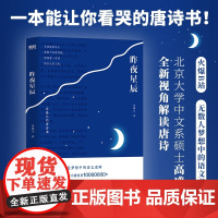昨夜星辰 高盛元的唐诗课 旁征博引 鉴古通今 把唐诗讲活了 诗词之美 杜甫诗集 唐诗古诗词经典文学 正版书籍